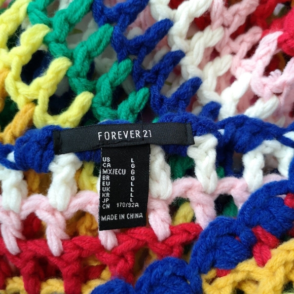 CROCHET MULTICOLOR TOP - Picture 3 of 3